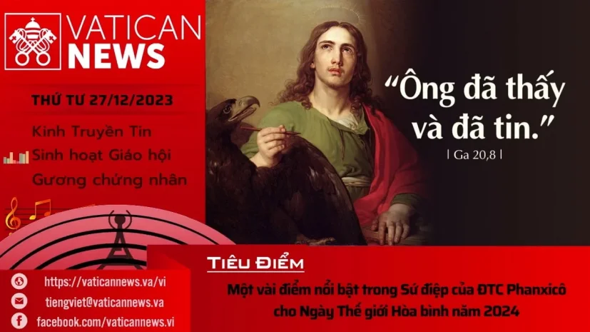 Radio thứ Tư 27/12/2023 – Vatican News Tiếng Việt