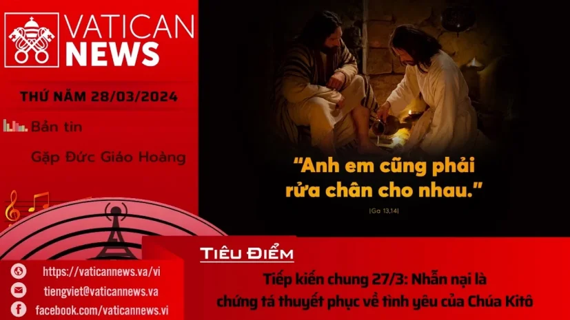 Radio thứ Năm 28/03/2024 – Vatican News Tiếng Việt