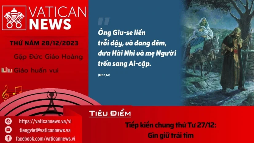 Radio thứ Năm 28/12/2023 – Vatican News Tiếng Việt