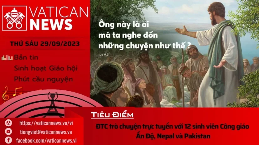 Radio thứ Sáu 29/09/2023 – Vatican News Tiếng Việt