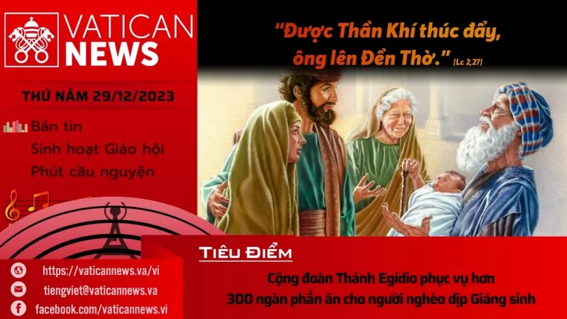 Radio thứ Sáu 29/12/2023 – Vatican News Tiếng Việt