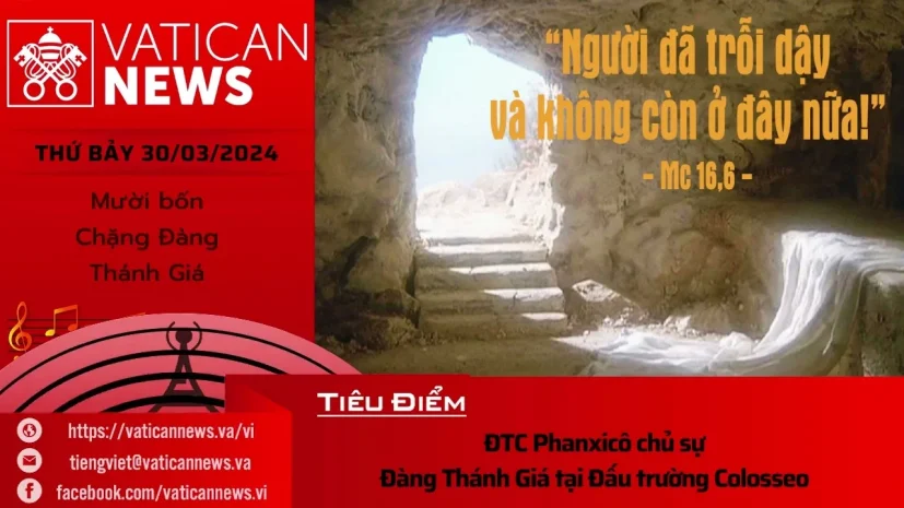 Radio thứ Bảy 30/03/2024 – Vatican News Tiếng Việt