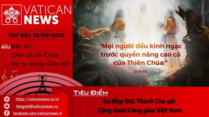 Radio thứ Bảy 30/09/2023 – Vatican News Tiếng Việt