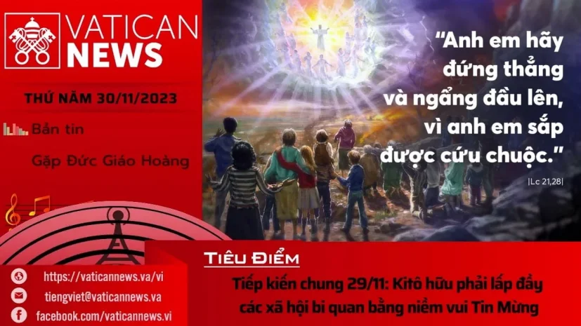 Radio thứ Năm 30/11/2023 – Vatican News Tiếng Việt