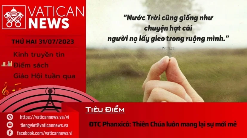 Radio thứ Hai 31/07/2023 – Vatican News Tiếng Việt