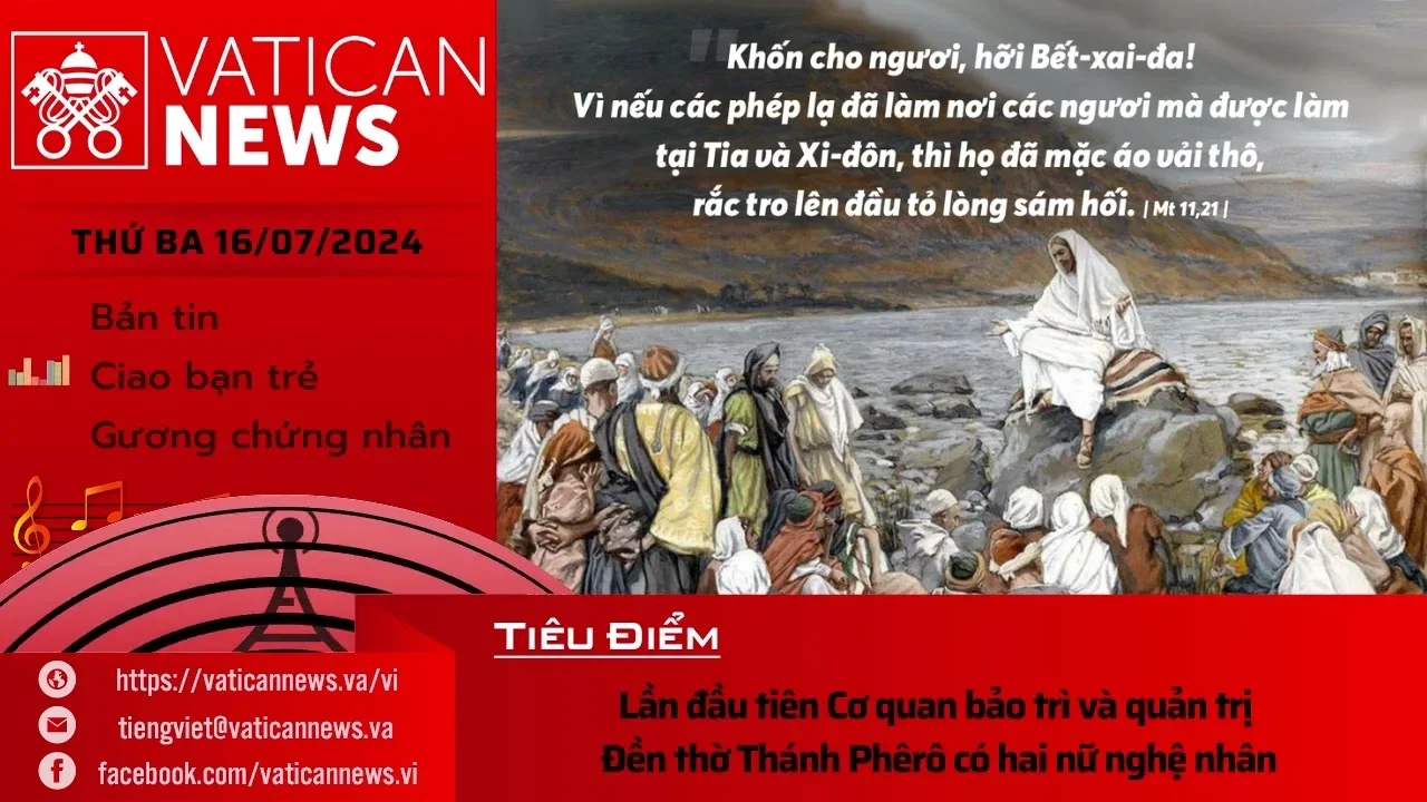 Radio thứ Ba 16/07/2024 – Vatican News Tiếng Việt