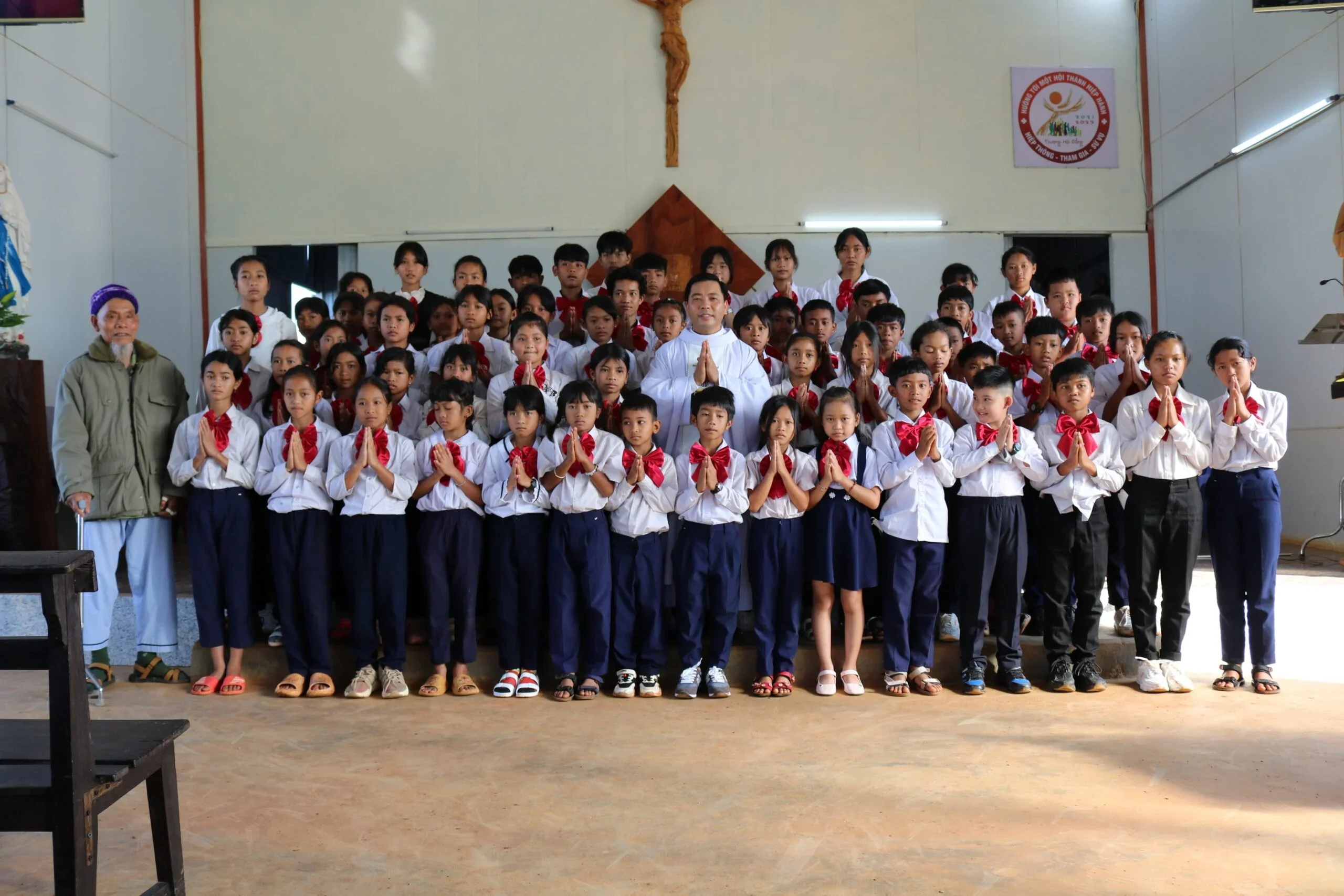 Giáo Họ Sơn Điền, Giáo xứ Di Linh, Giáo hạt Di linh, 68 em Xưng Tội, Rước Lễ Lần Đầu