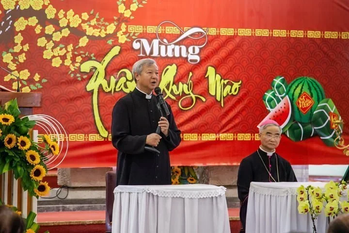 Giáo Hạt Đà Lạt Chúc Tết Đức Cha, Cha Tổng Đại Diện Giáo Phận