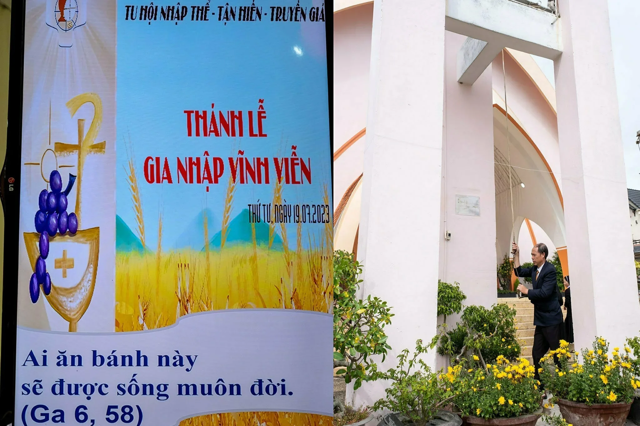 Thánh Lễ Gia Nhập Vĩnh Viễn Tu Hội Nhập Thể – Tận Hiến – Truyền Giáo (ICM)