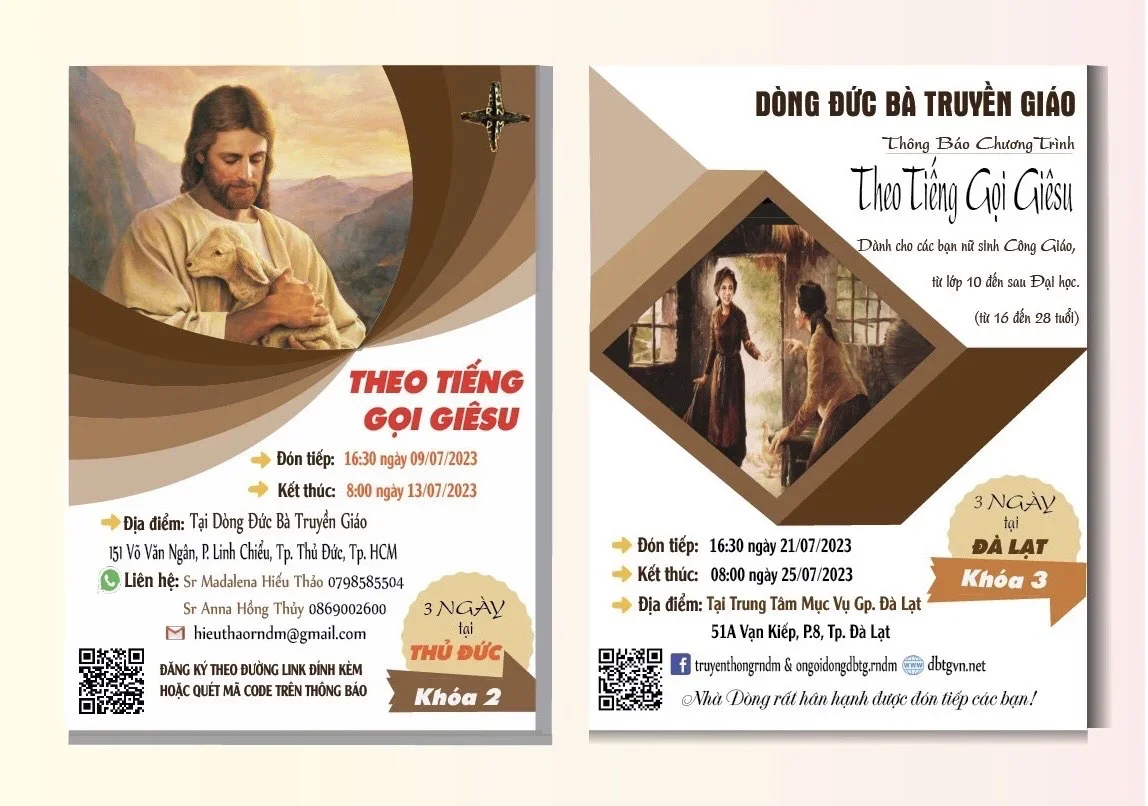 Chương Trình “Theo Tiếng Gọi Giêsu” Tĩnh Tâm Định Hướng Ơn Gọi