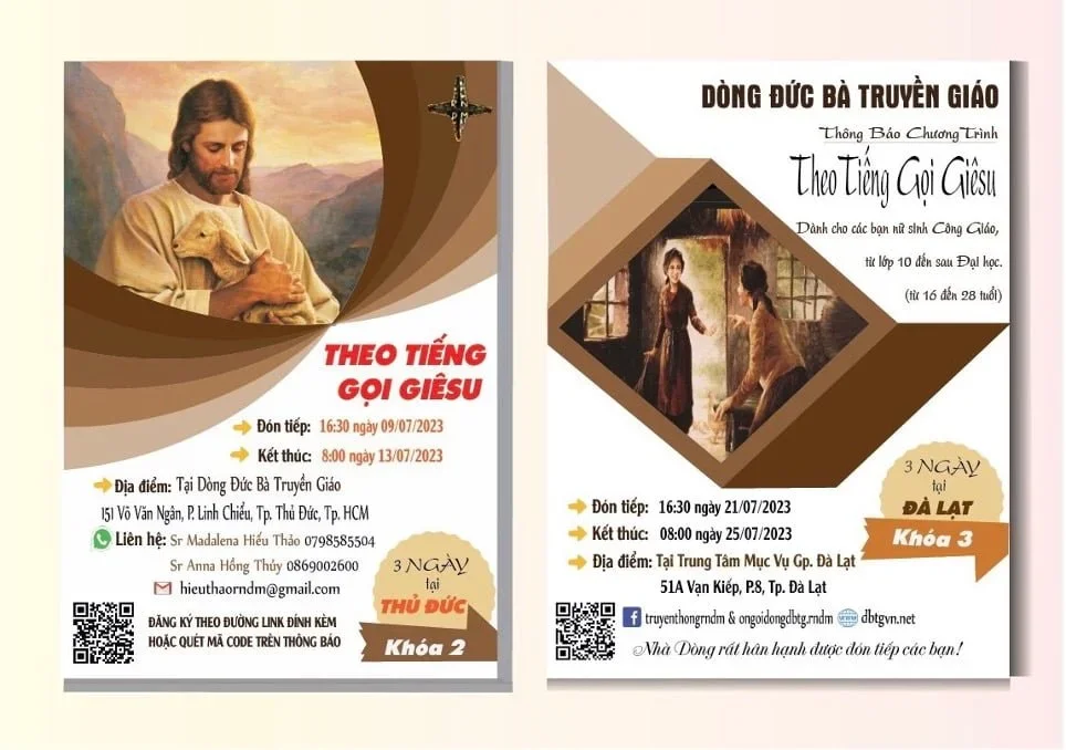 THEO TIẾNG GỌI GIÊSU – KHÓA 2 và KHÓA 3 NĂM 2023