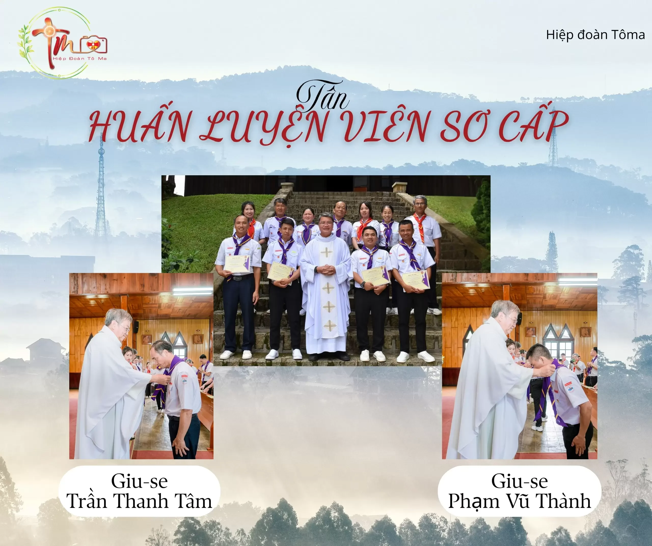 Thiếu Nhi Thánh Thể Hiệp Đoàn Tôma Giáo Hạt Bảo Lộc Chúc Mừng Hai Tân Huấn Luyện Viên