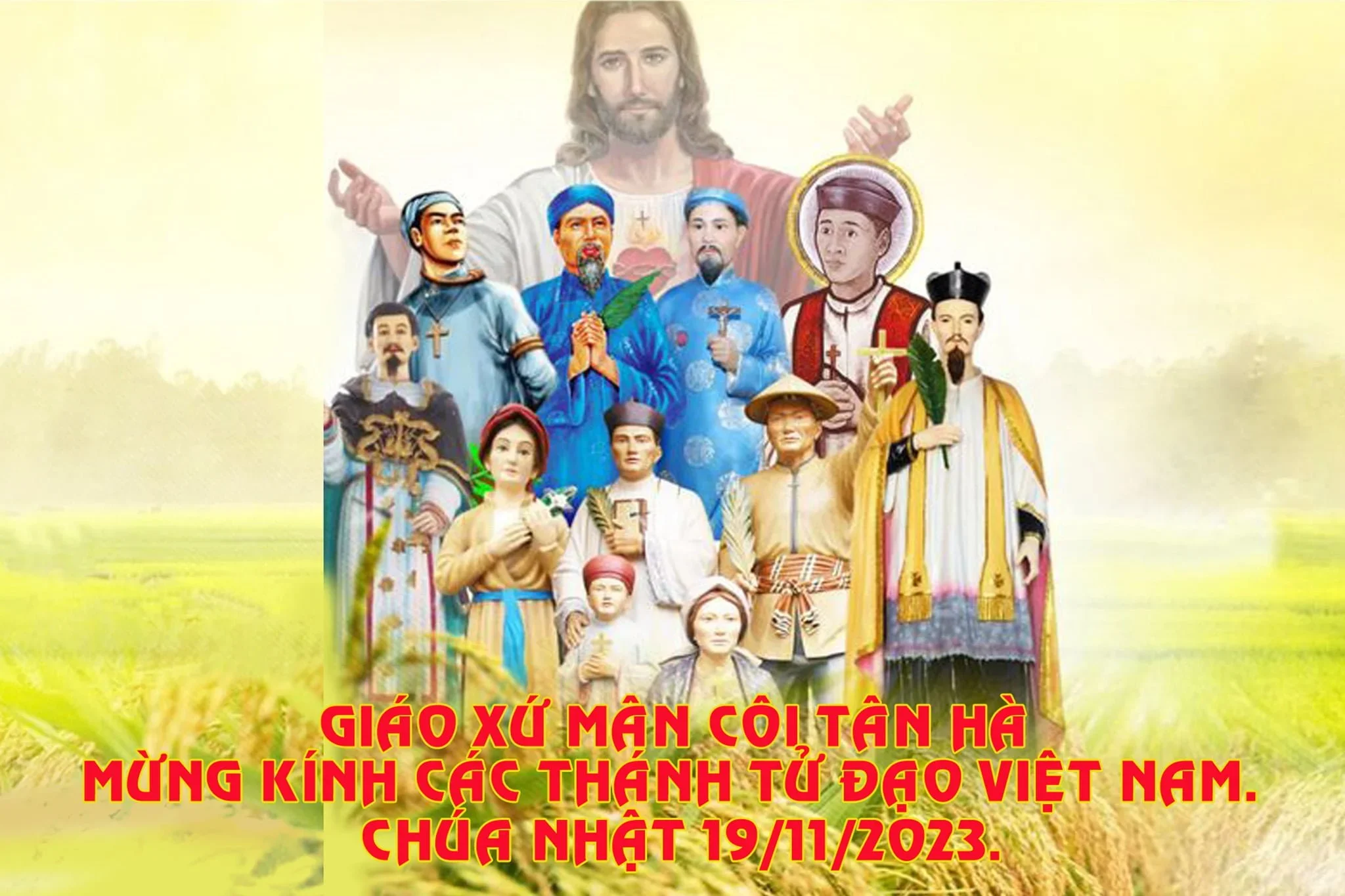 Giáo Xứ Mân Côi Tân Hà (Bảo Lộc): Thánh Lễ Mừng Kính Các Thánh Tử Đạo Việt Nam