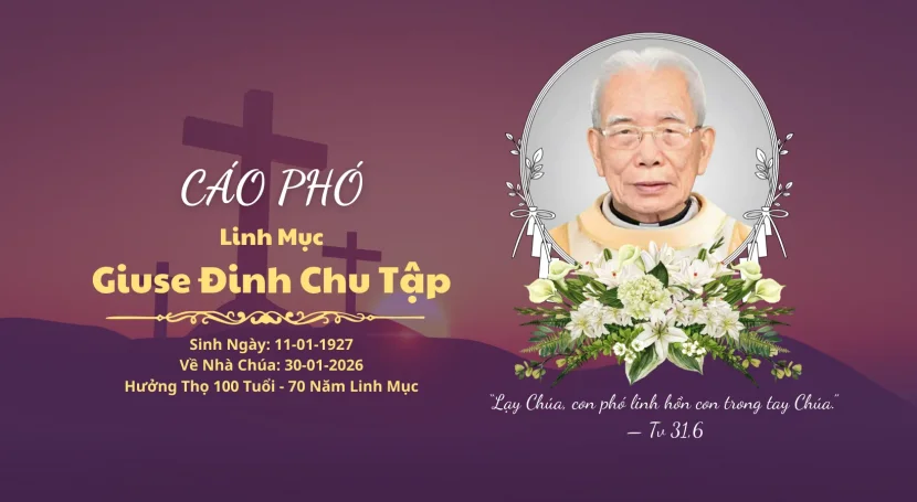Cáo Phó: Cha Giuse ĐINH CHU TẬP