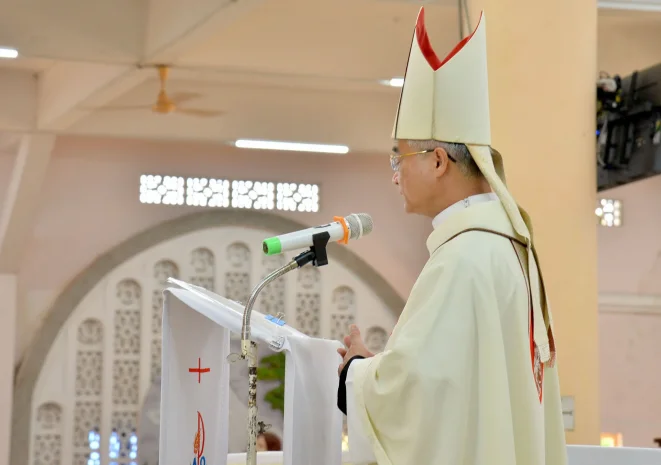 Bài Giảng Của ĐC Đaminh trong Thánh Lễ Tạ Ơn Hội Nghị Tiền Thượng Hội Đồng Giáo phận