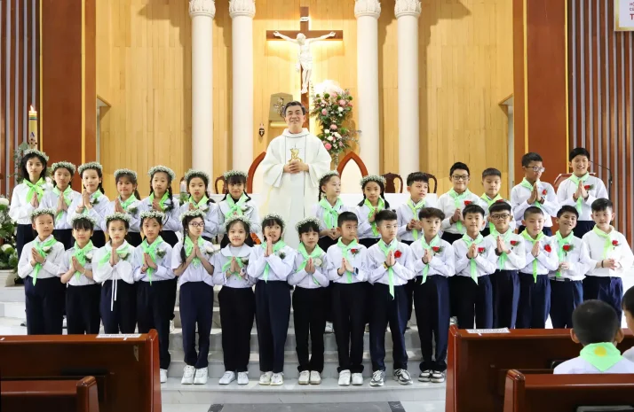 Giáo Sở Don Bosco Đà Lạt: 65 Thiếu Nhi Rước Lễ Lần Đầu