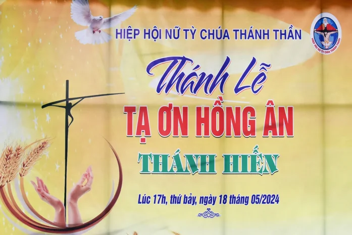 Thánh Lễ Tạ Ơn Hồng Ân Thánh Hiến – Hiệp Hội Nữ Tỳ Chúa Thánh Thần