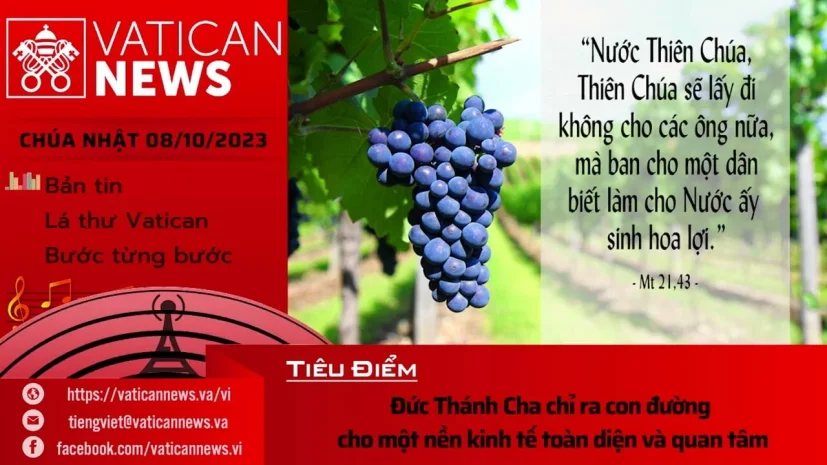 Radio Chúa Nhật 08/10 /2023 – Vatican News Tiếng Việt