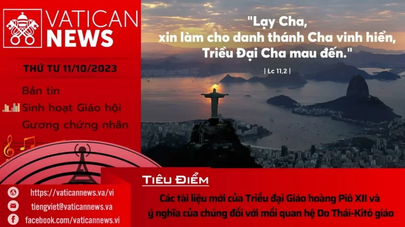 Radio thứ Tư 11/10/2023 – Vatican News Tiếng Việt