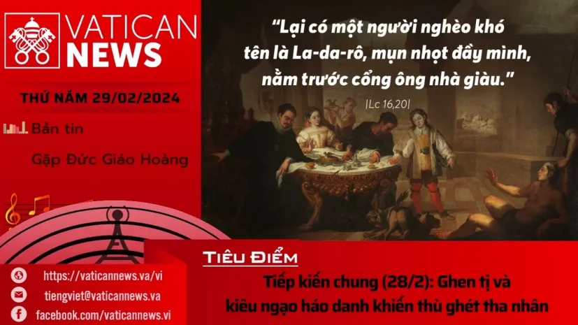 Radio thứ Năm 29/02/2024 – Vatican News Tiếng Việt