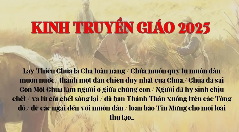 KINH TRUYỀN GIÁO 2025