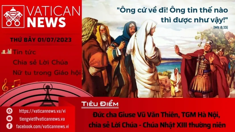 Radio thứ Bảy 01/07/2023 – Vatican News Tiếng Việt
