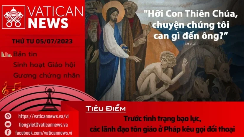Radio thứ Tư 05/07/2023 – Vatican News Tiếng Việt