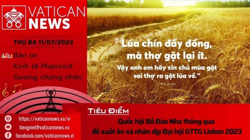 Radio thứ Ba 11/07/2023 – Vatican News Tiếng Việt