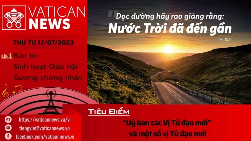 Radio thứ Tư 12/07/2023 – Vatican News Tiếng Việt