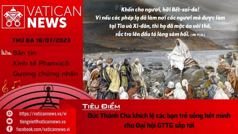 Radio thứ ba 18/07/2023 – Vatican News Tiếng Việt