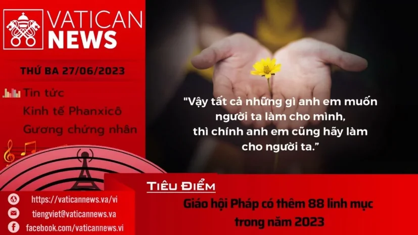 Radio thứ Ba 27/06/2023 – Vatican News Tiếng Việt