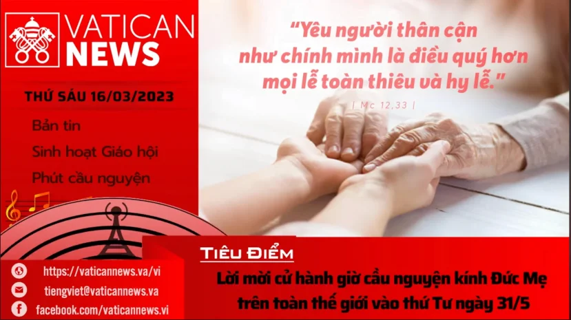 Radio thứ Sáu 17/03/2023 – Vatican News Tiếng Việt