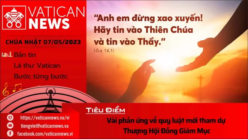 Radio chúa nhật 07/05/2023 – Vatican News Tiếng Việt