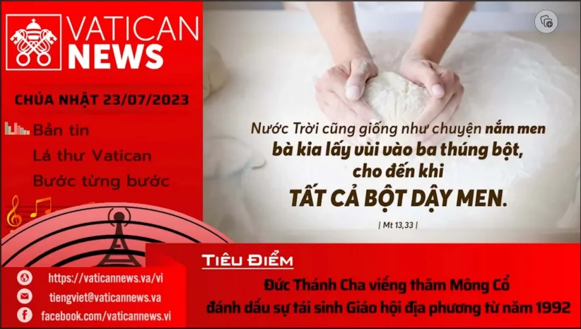 Radio Chúa Nhật 23/07/2023 – Vatican News Tiếng Việt