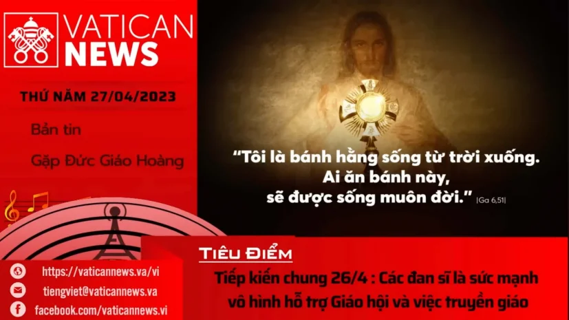 Radio thứ Năm 27/04/2023 – Vatican News Tiếng Việt
