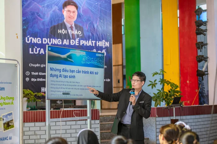 GIA ĐÌNH TU SĨ GIÁO HẠT BẢO LỘC HỘI THẢO “ỨNG DỤNG A.I. ĐỂ PHÁT HIỆN LỪA ĐẢO CÔNG NGHỆ SỐ”