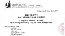THƯ MỤC VỤ ĐẦU NĂM PHỤNG VỤ MỚI 2025