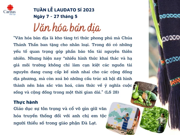 Tuần lễ Laudato Sí 2023 – Ngày 7: Văn Hoá Bản Địa