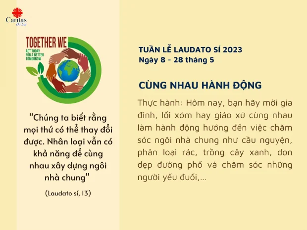 Tuần lễ Laudato Sí 2023 – Ngày 8: Cùng Nhau Hành Động