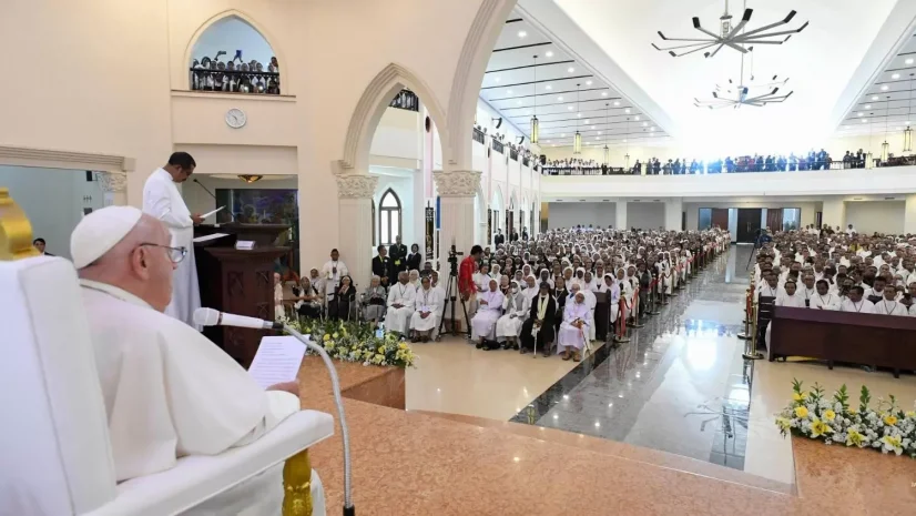 Đức Thánh Cha Phanxicô gặp các giám mục, linh mục, phó tế, tu sĩ nam nữ, chủng sinh và giáo lý viên Đông Timor