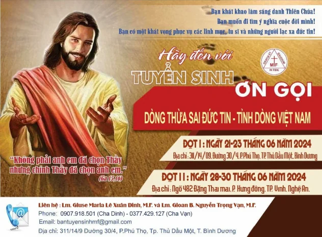 CHƯƠNG TRÌNH TÌM HIỂU VÀ KHÁM PHÁ ƠN GỌI DÒNG THỪA SAI ĐỨC TIN