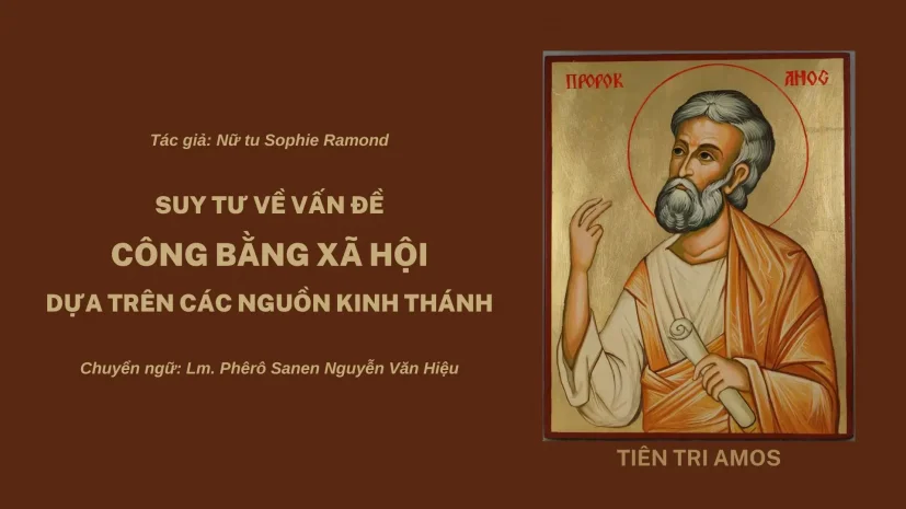 SUY TƯ VỀ VẤN ĐỀ CÔNG BẰNG XÃ HỘI DỰA TRÊN CÁC NGUỒN KINH THÁNH