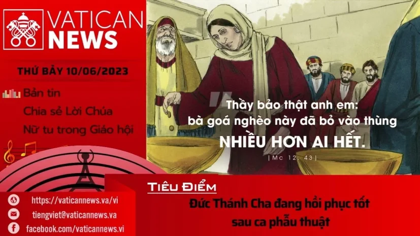 Radio thứ Bảy 10/06/2023 – Vatican News Tiếng Việt
